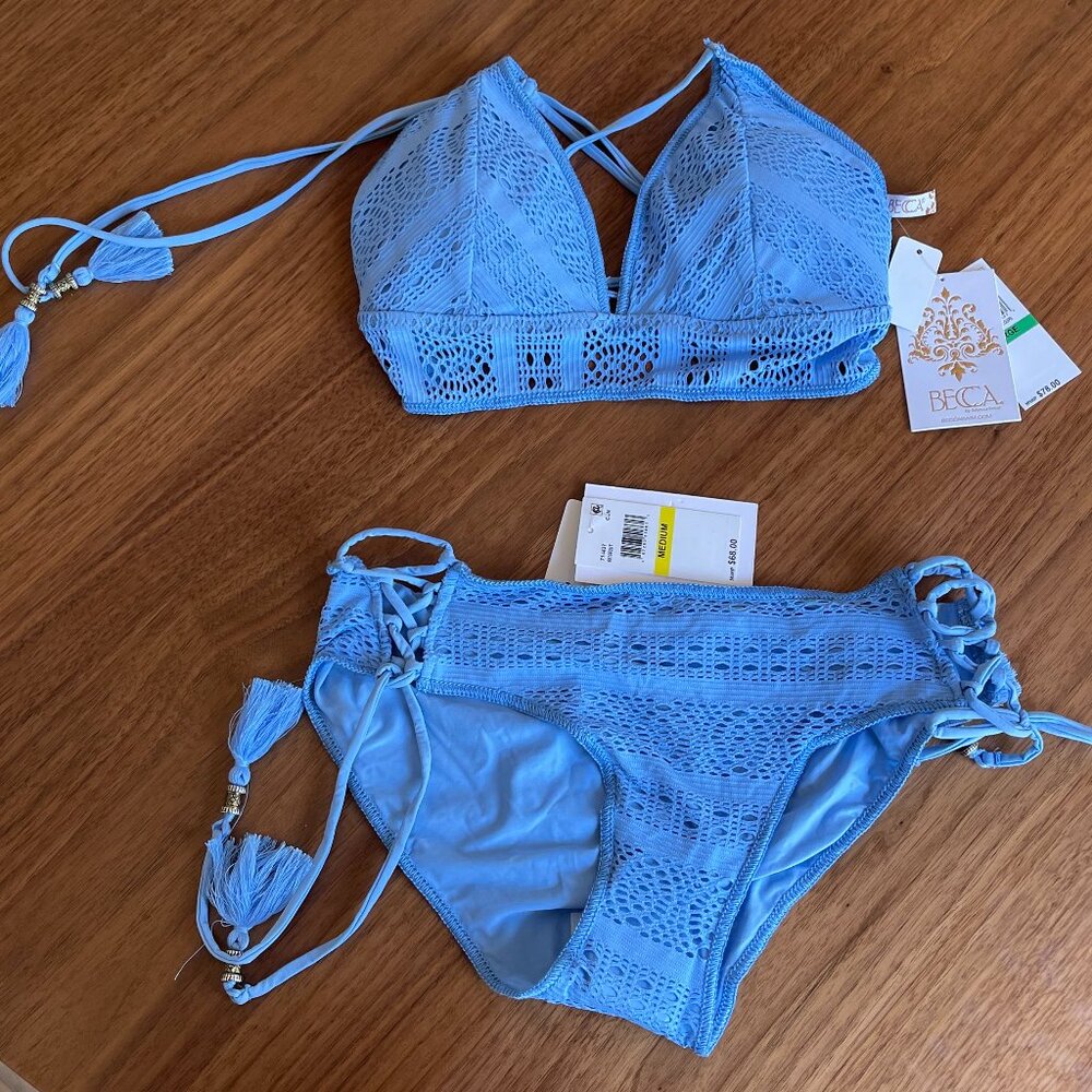 Becca by Rebecca Virtue Crochet Bikini Set (Top & bottoms)